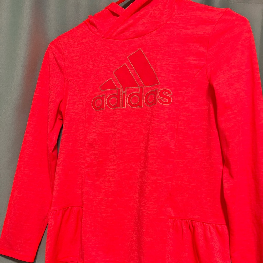Blouse for girls with hood